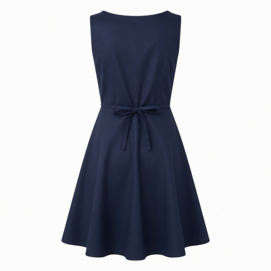 Navy Sleeveless Women's Dress