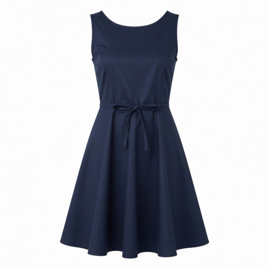Navy Sleeveless Women's Dress
