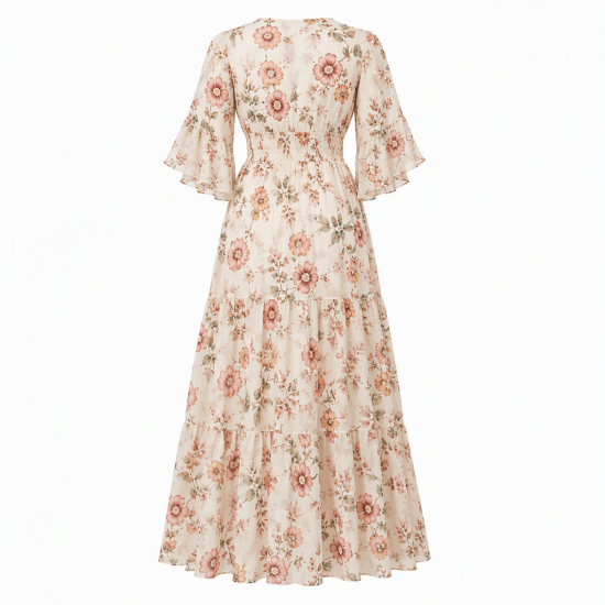 Floral Boho Women's Maxi Dress