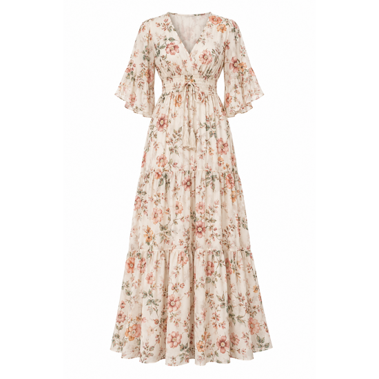 Floral Boho Women's Maxi Dress