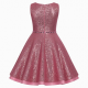 Pink Sequin Formal Party Dress