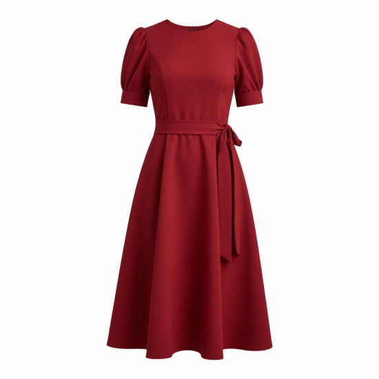 Red Women's Midi Dress