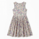 Sleeveless Pleated Floral Jersey Women's Dress