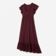 Burgundy Summer Women's Maxi Dress