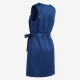 Royal Blue Sleeveless Shift Belted Women's Dress