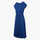 Royal Blue Jersey Summer Women's Maxi Dress