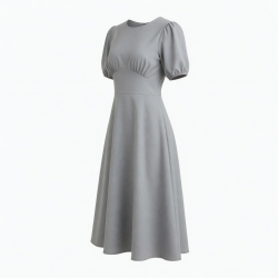 Grey Women's Midi Dress