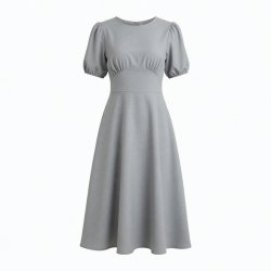 Grey Women's Midi Dress