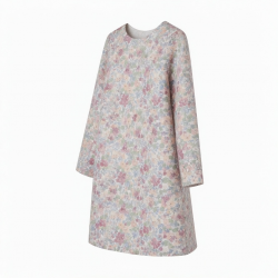 Long Sleeve Shift Lined Floral Dress