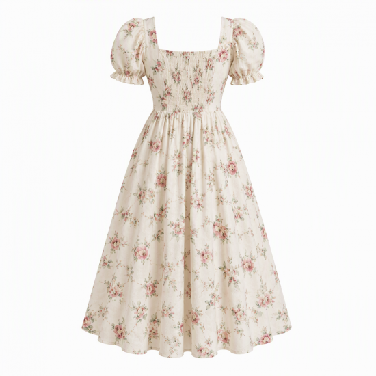 Vintage Retro Summer Women's Dress