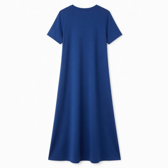 Royal Blue Jersey Women's Maxi Dress