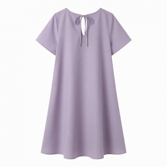 V-Neck A-Line Loose Fit Summer Women's Dress