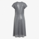 Grey Sequin Silk Dress