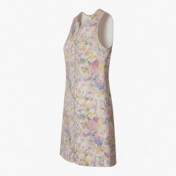 Sleeveless Shift Zip Floral Women's Dress