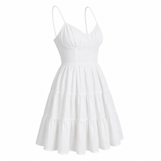 White Summer Women's Dress