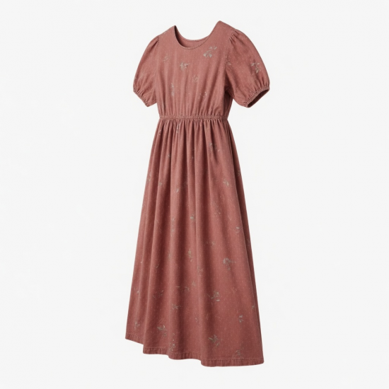 Cotton Vintage Beach Maxi Dress