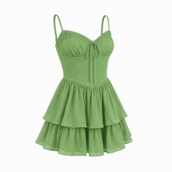 Mini Green Women's Dress