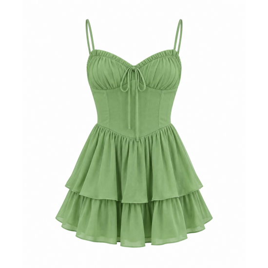 Mini Green Women's Dress