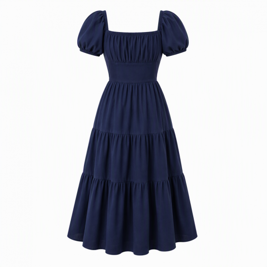 Navy Women's Midi Dress