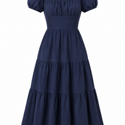 Navy Women's Midi Dress